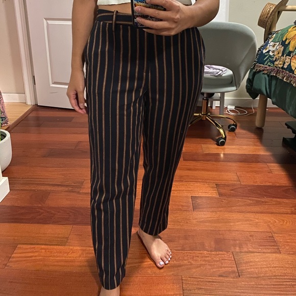 Urban Outfitters Navy Striped Pants M - Picture 2 of 2